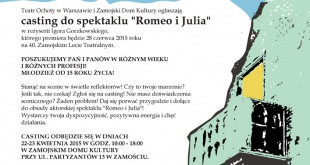 casting romeo i julia www